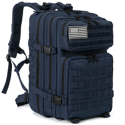 Durable 45L Tactical Backpack with Molle System - Khaki