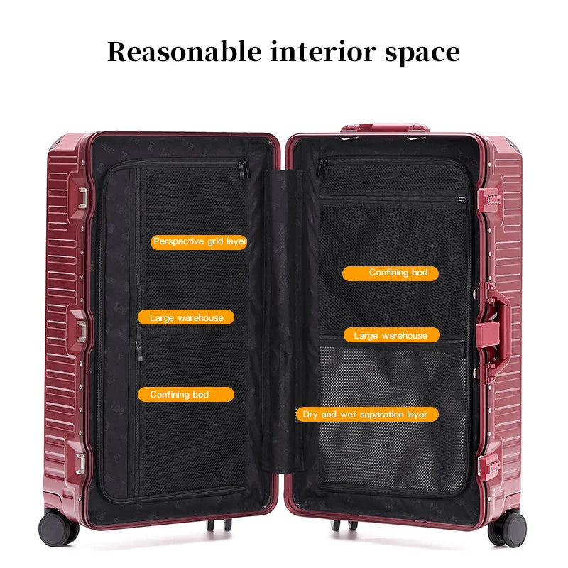 Durable Large Handle Hardside Luggage Case