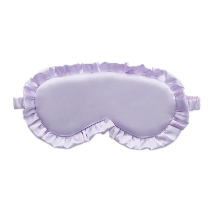 Silky Eye Mask with Ruffles for Sleep