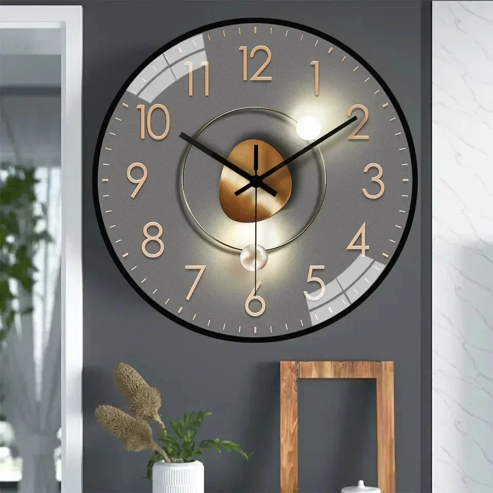 Quiet Digital Wall Clock in Traditional 8 Inch Design