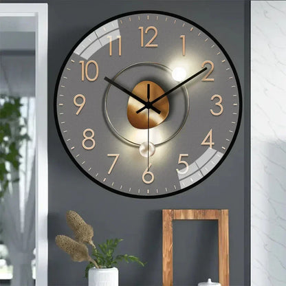 Quiet Digital Wall Clock in Traditional 8 Inch Design