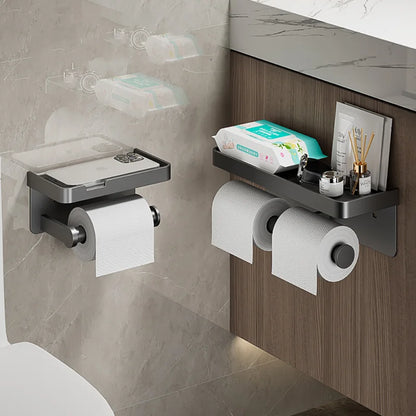 Modern Space Saving Toilet Paper Holder