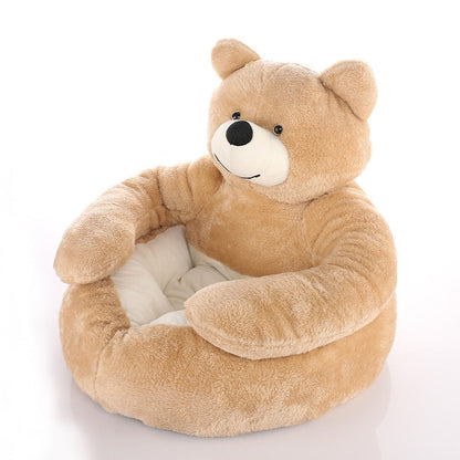 Cozy Plush Teddy Bear Pet Mattress