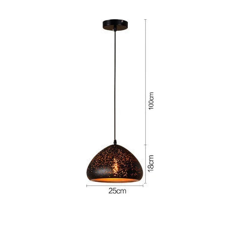 Rustic Metal Pendant Light in Classic Industrial Design