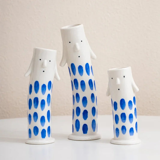 Colorful Funny Figurine Decorative Vase - Befez
