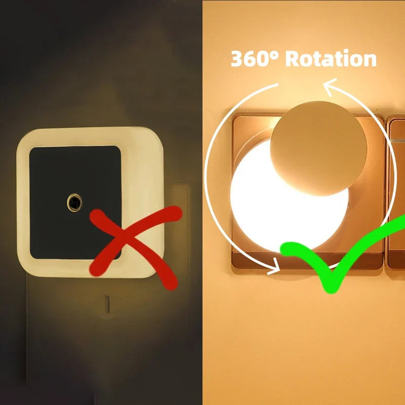 Soft LED Plug Night Light with Auto Sensor