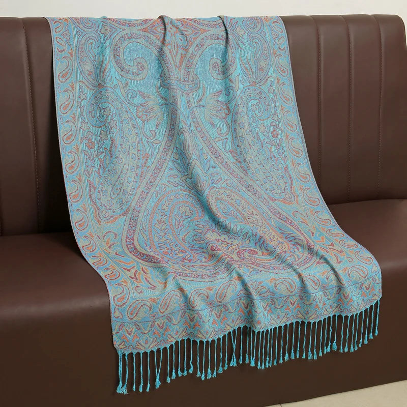 Soft Cashmere Women's Scarf Luxury Warm Print