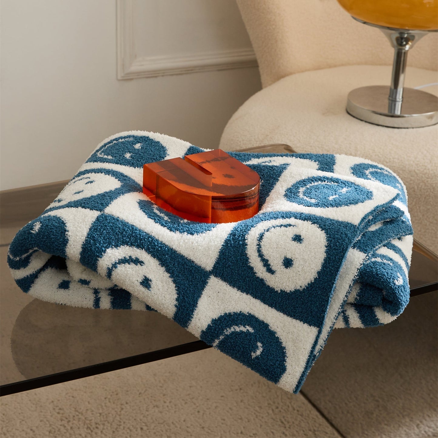 Colorful Plaid Throw Blanket