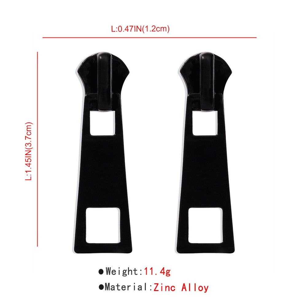 Fun Small Zip Pouch Earrings