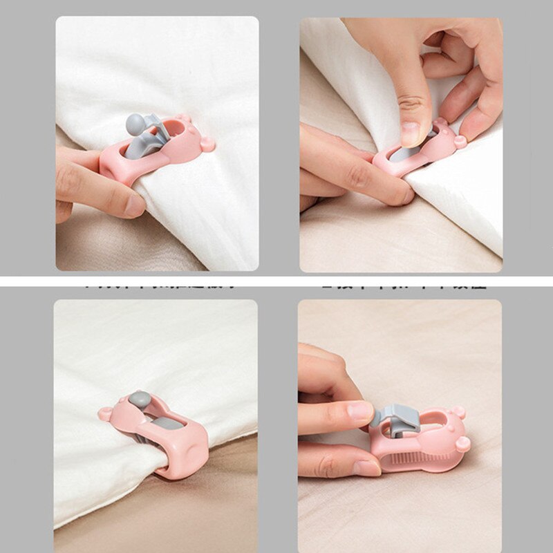 GripMaster | 4 Pack Teddy Bed Gripper Clips