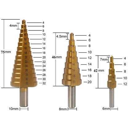 Heavy Duty Titanium Drill Bit Set for Metal and Wood