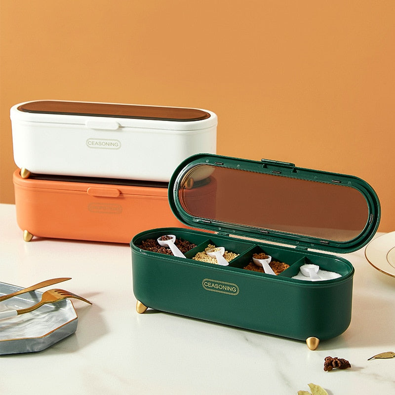 Compact Adjustable Spice Storage Container