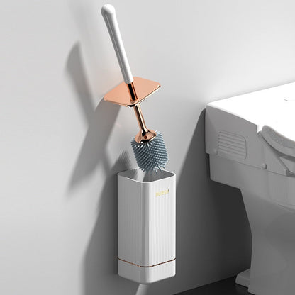 Simple Toilet Brush with Compact Holder