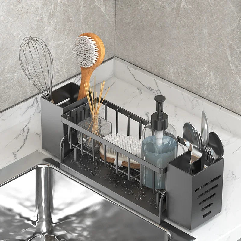 Space Saving Kitchen Sink Caddy with Drainage Tray