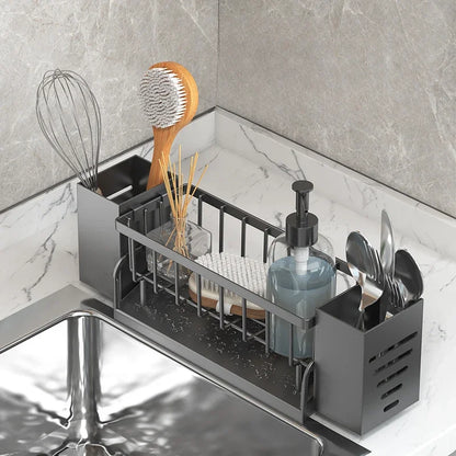 Space Saving Kitchen Sink Caddy with Drainage Tray