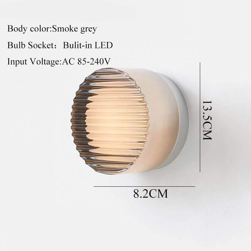 Modern Clear Glass Wall Light