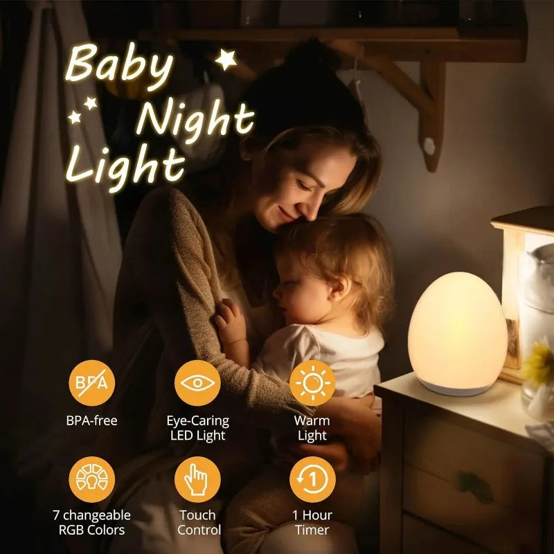 Colorful LED Night Lamp for Kids Room