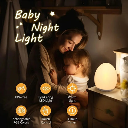 Colorful LED Night Lamp for Kids Room