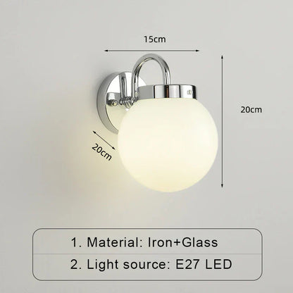 Contemporary Glass LED Wall Light