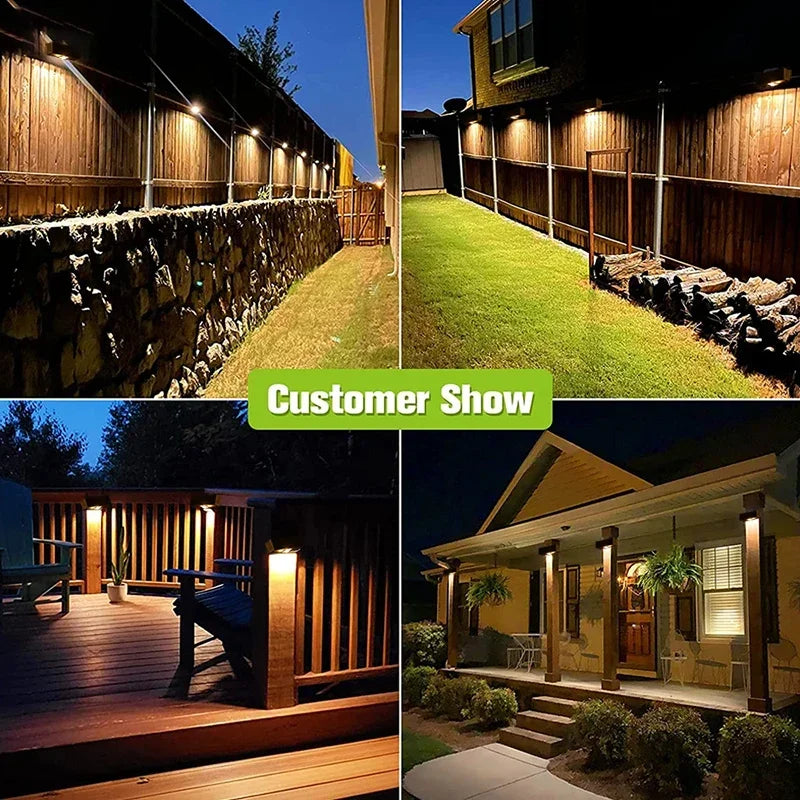 Wireless Outdoor Solar Powered Wall Lamp
