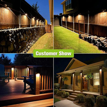 Wireless Outdoor Solar Powered Wall Lamp
