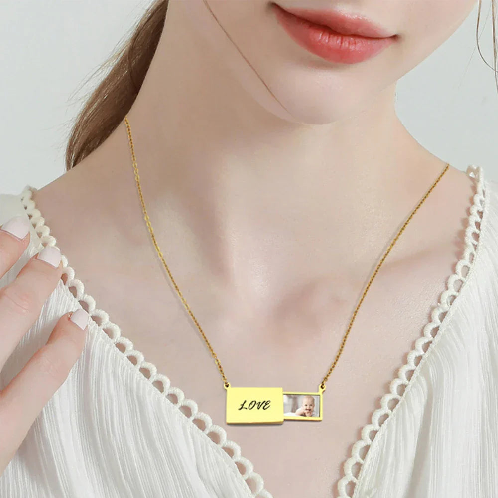 Custom Picture Locket Necklace