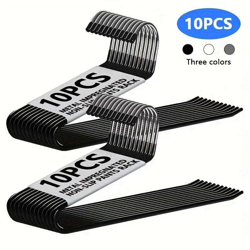 Sturdy Metal Open Pant Hangers with Rust Proof Coating