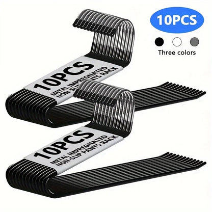 Sturdy Metal Open Pant Hangers with Rust Proof Coating