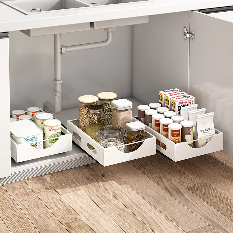 Space Saving Under Cabinet Dish Storage Rack