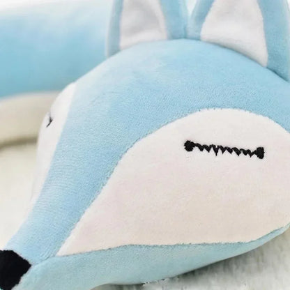 Comfy Travel Fox Neck Pillow for Kids & Adults