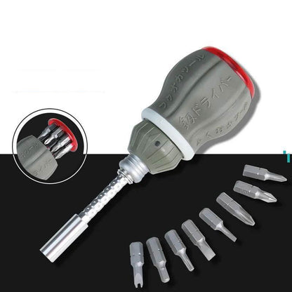 Compact Adjustable Magnetic Multi Bit Screwdriver Kit - Befez