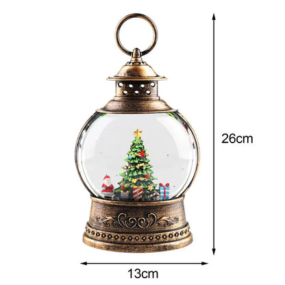 Classic Snow Globe Lamp with LED & Music Box