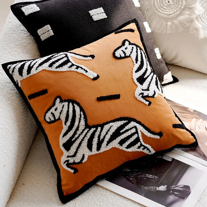 Stylish Horse Pattern Throw Pillow for Home Decor