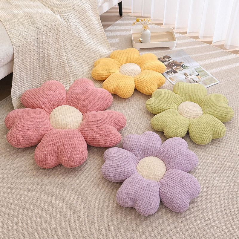 Soft Floral Pattern Pillow