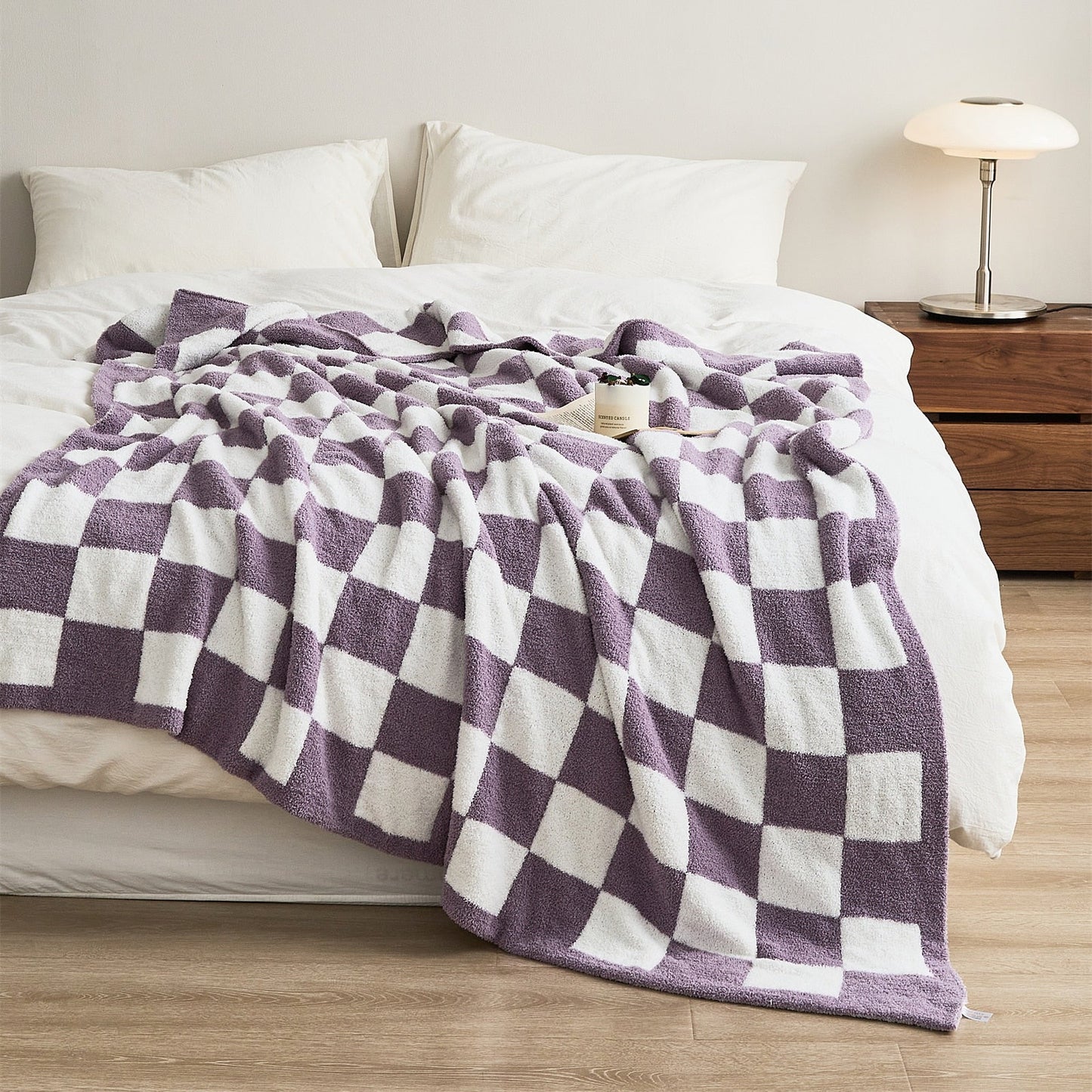 Vibrant Plaid Throw Blanket