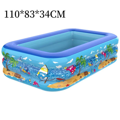 Fun Kids Inflatable Swimming Pool with Colorful Design - Befez