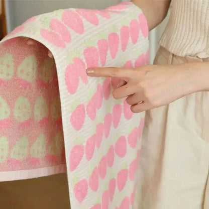 Soft Pink Cotton Bath Towel Set