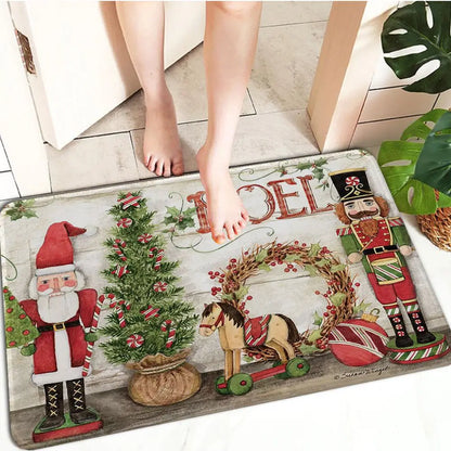 Holiday Cheer Christmas Door Mat