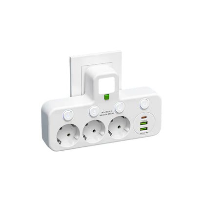 Premium Power Strip with USB and Type-C Outlets