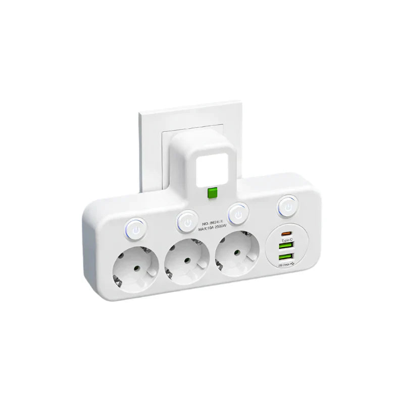Premium Power Strip with USB-C and Surge Protector