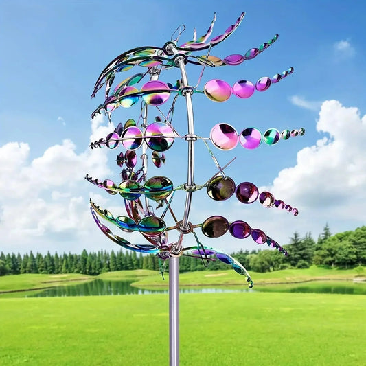 Colorful Metal Yard Windmill Spinner - Befez