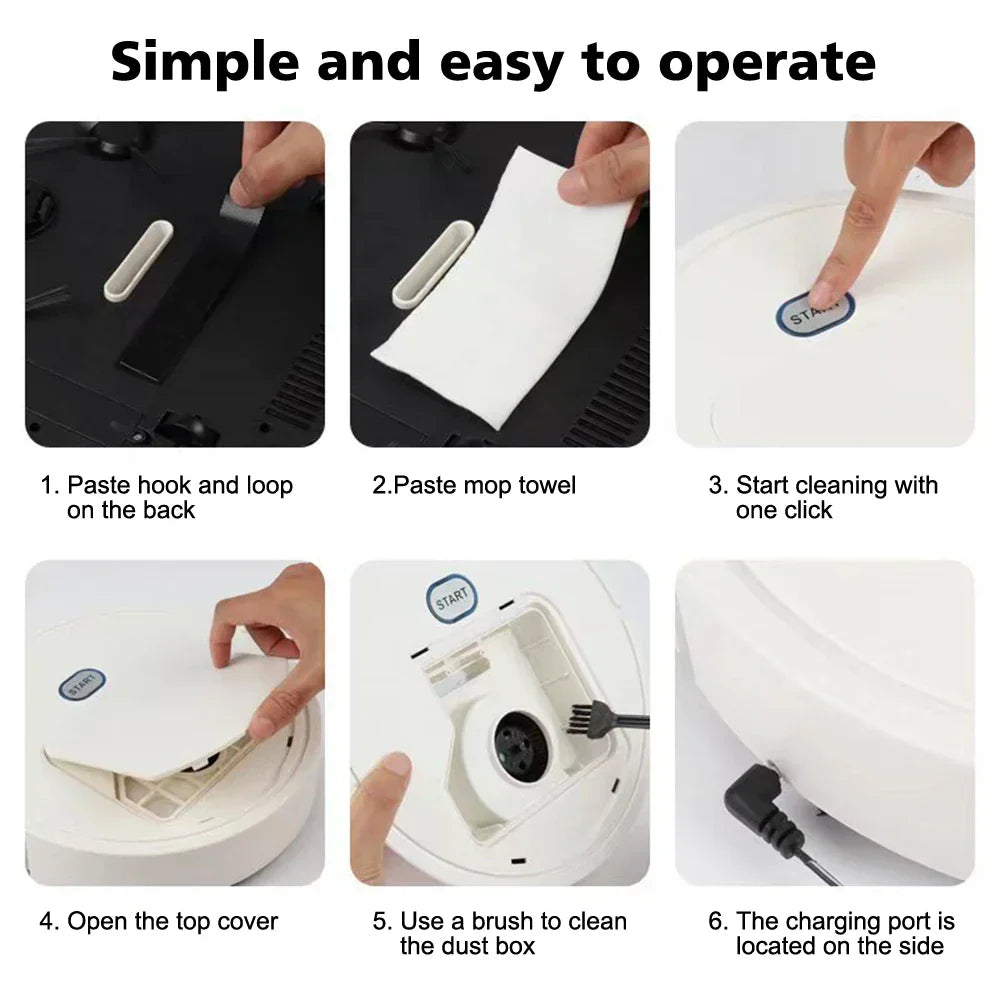 Ultra Powerful Robot Vacuum Cleaner 3-in-1 Mop