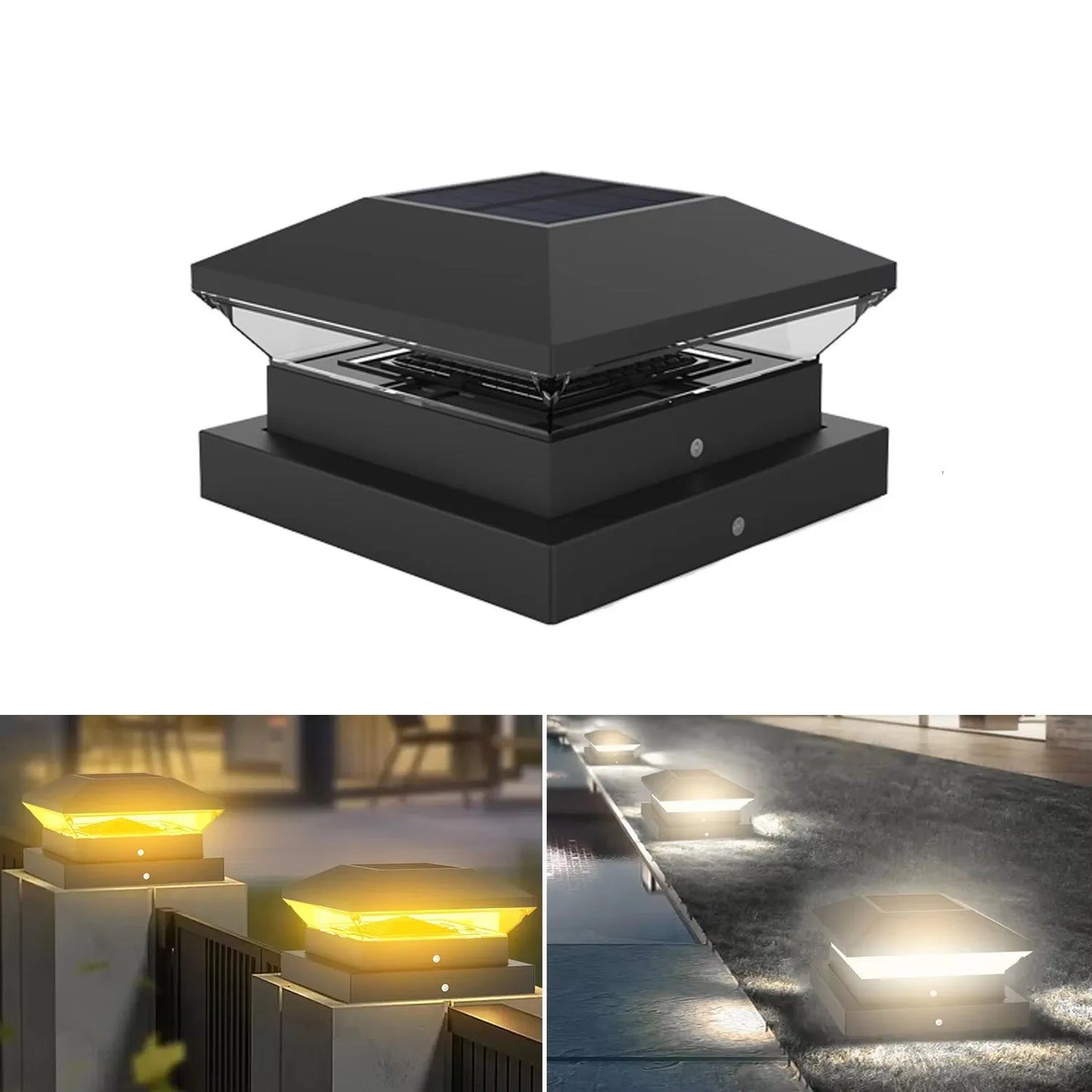 Outdoor Solar Lamp Post | Adjustable Bright Light