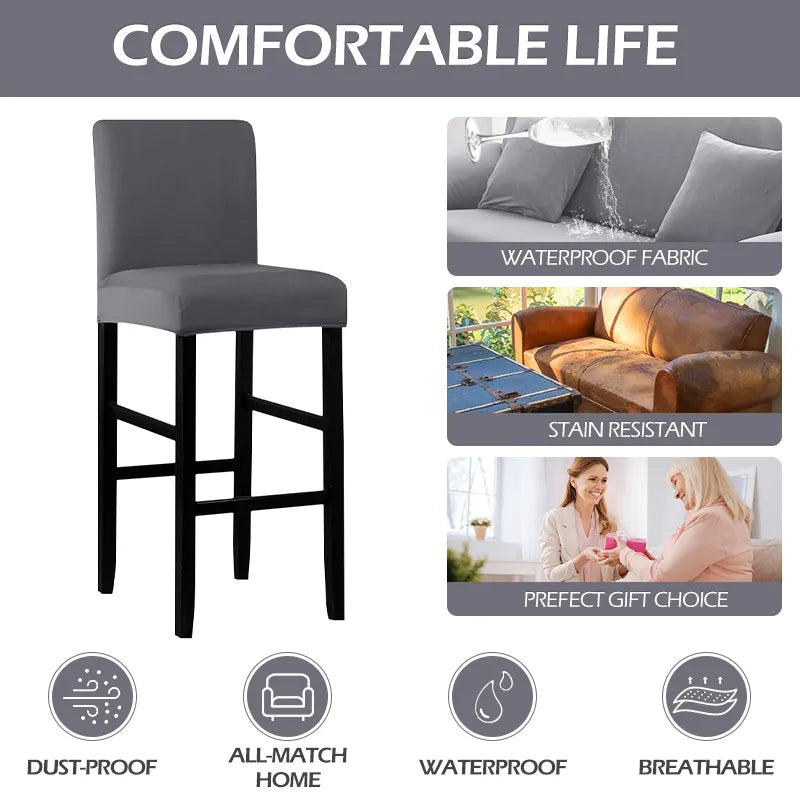 Elastic Bar Stool Slipcover
