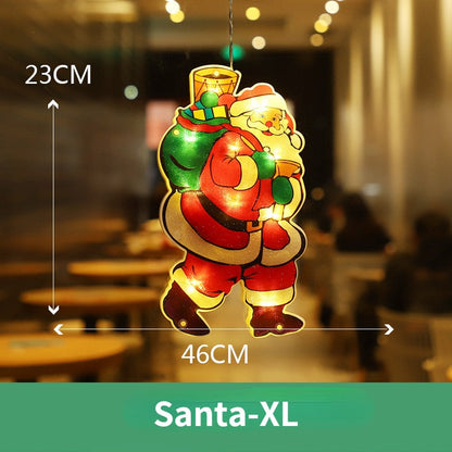 Colorful LED Christmas Window String Lights