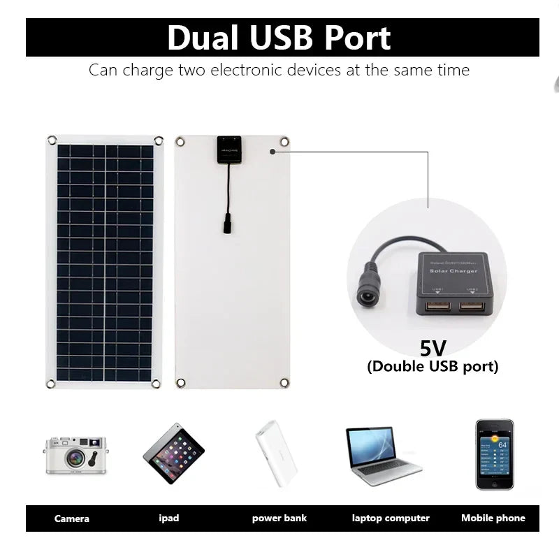 Portable 1200W Solar Charger Panel for Camping