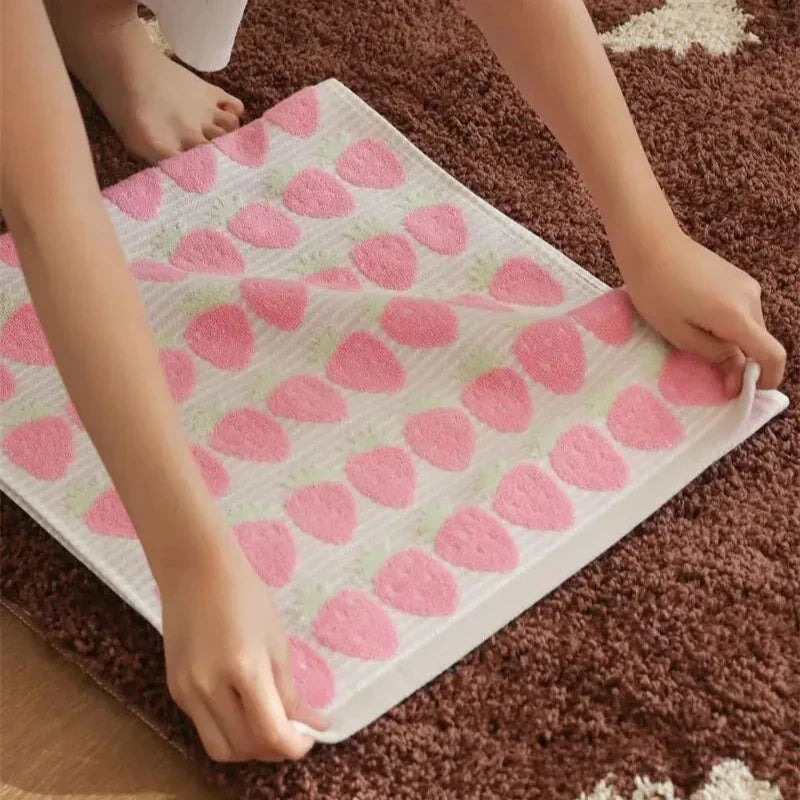 Soft Pink Cotton Bath Towel Set