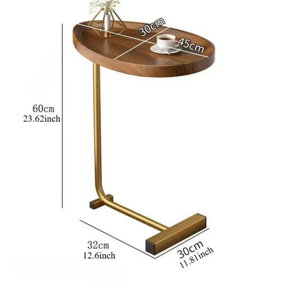 Space Saving Sofa End Table for Bedroom or Living Room
