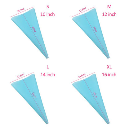 Easy 4Pc Reusable Cake Decorating Bags