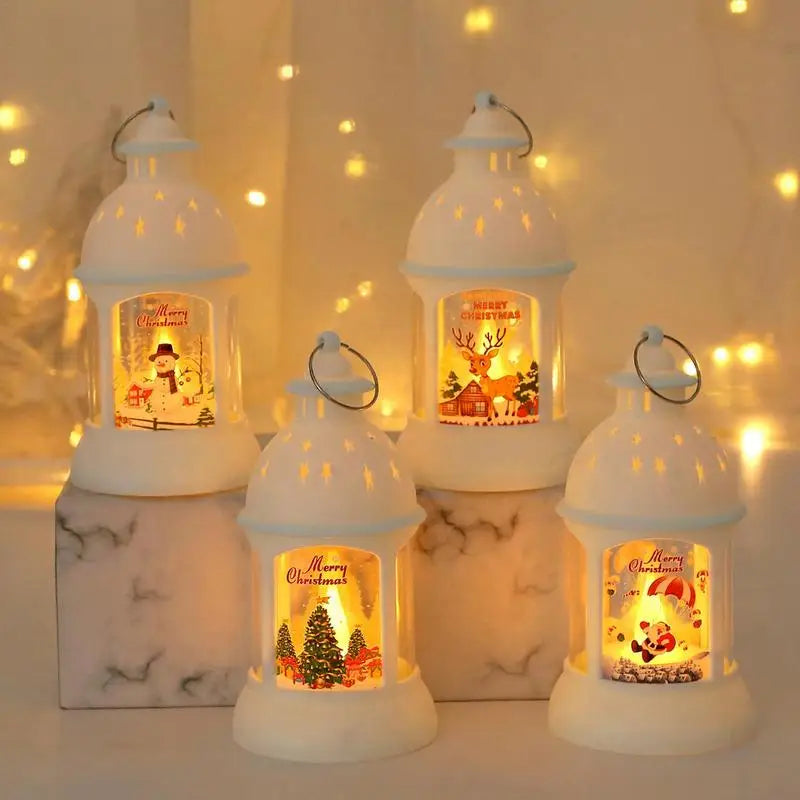 Beautiful Christmas Home LED Santa Lanterns